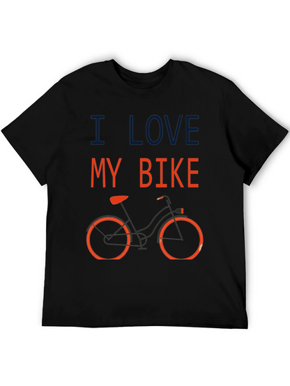 I Love My Bike Graphic T-Shirt - Black