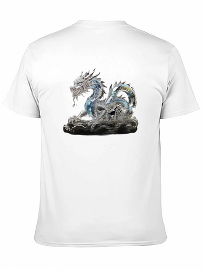 Crystal Dragon Graphic Tee - Black