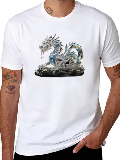 Crystal Dragon Graphic Tee - Black