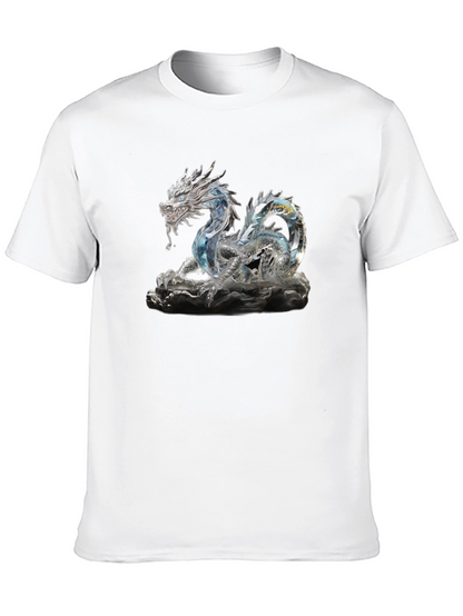 Crystal Dragon Graphic Tee - Black