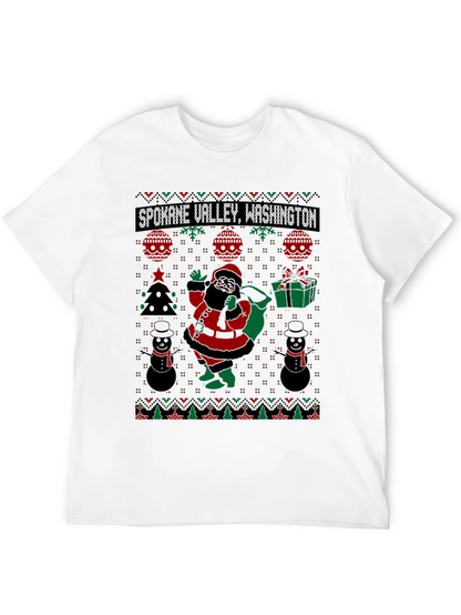 Spokane Valley Washington Ugly Christmas T-Shirt