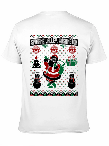 Spokane Valley Washington Ugly Christmas T-Shirt
