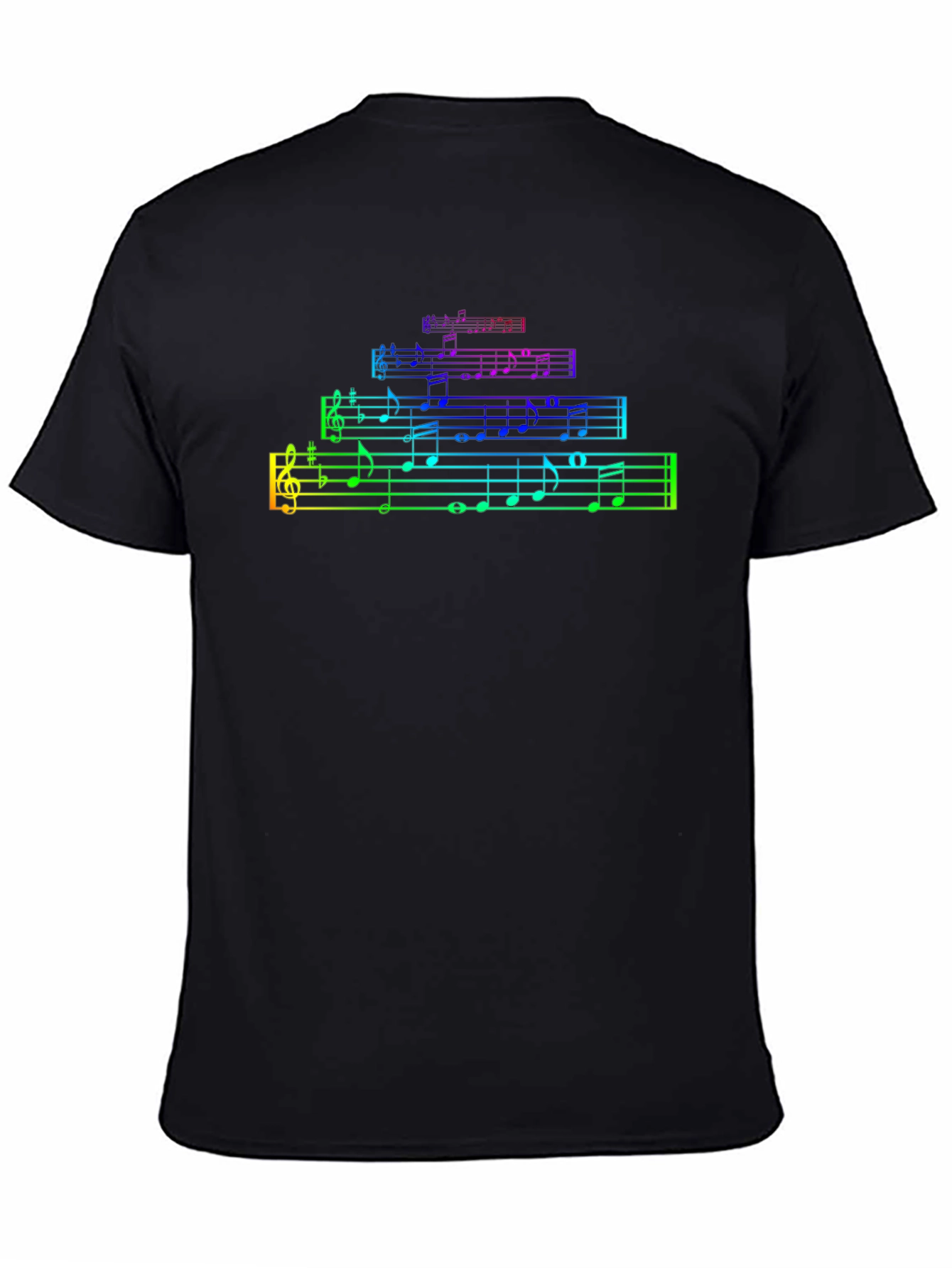 Rainbow Music Notes T-Shirt