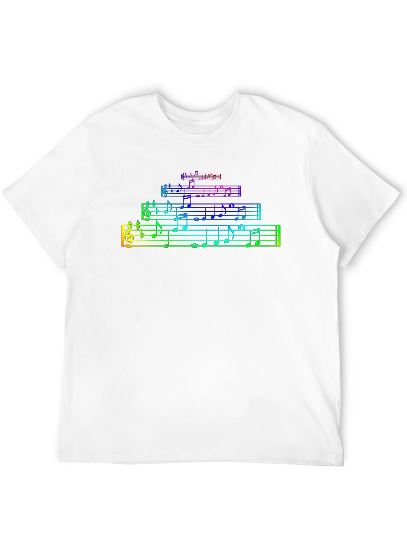 Rainbow Music Notes T-Shirt