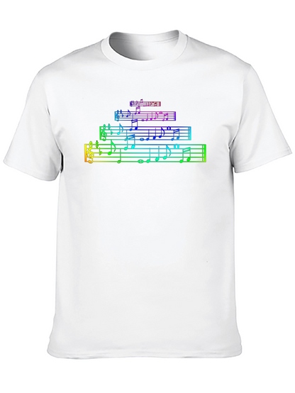 Rainbow Music Notes T-Shirt