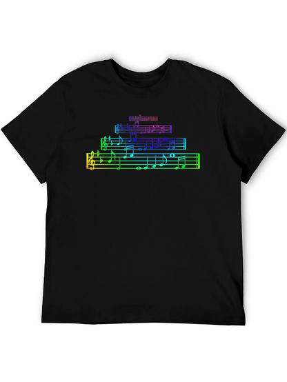 Rainbow Music Notes T-Shirt
