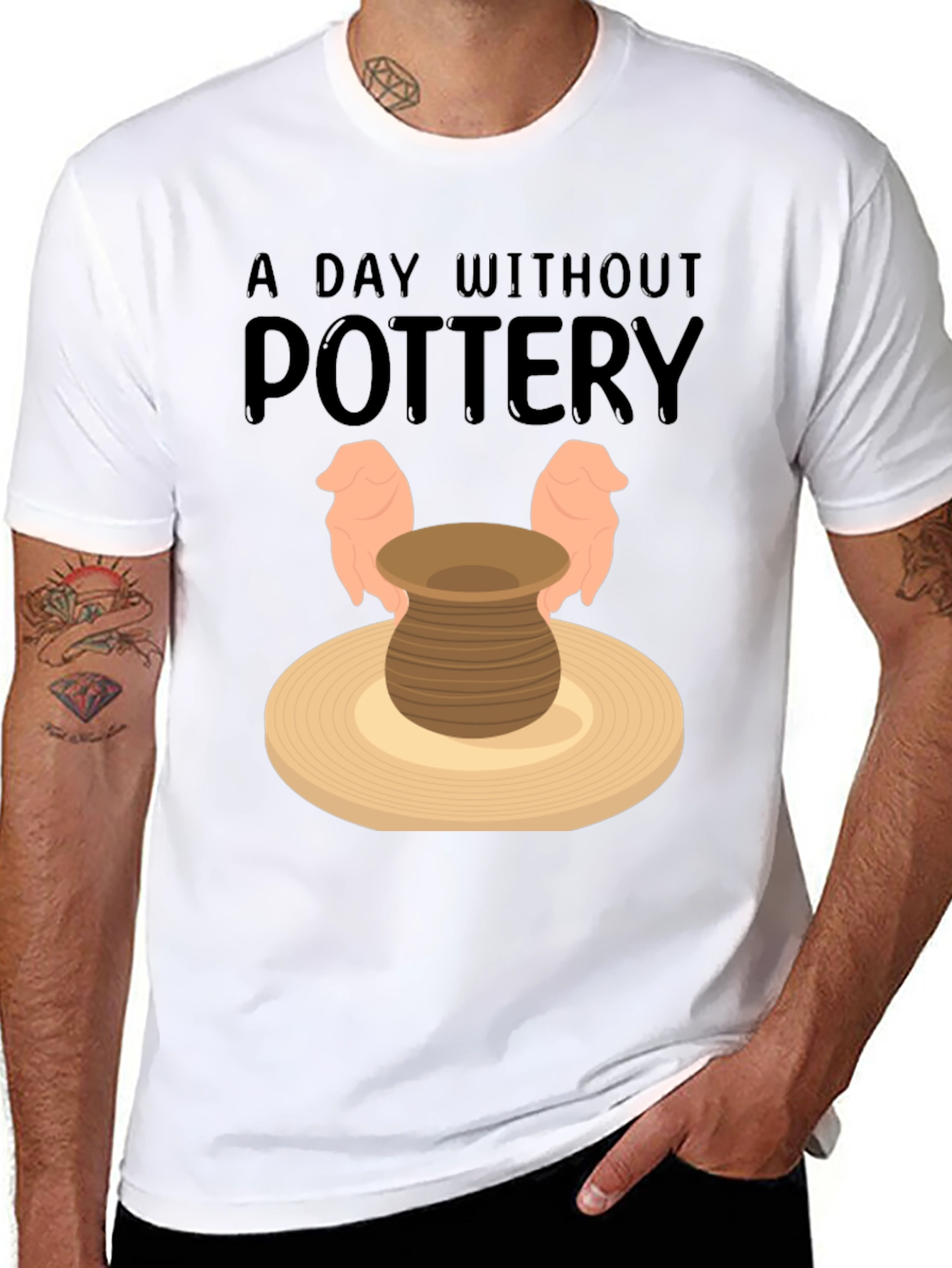 Pottery Lover T-Shirt - A Day Without Pottery