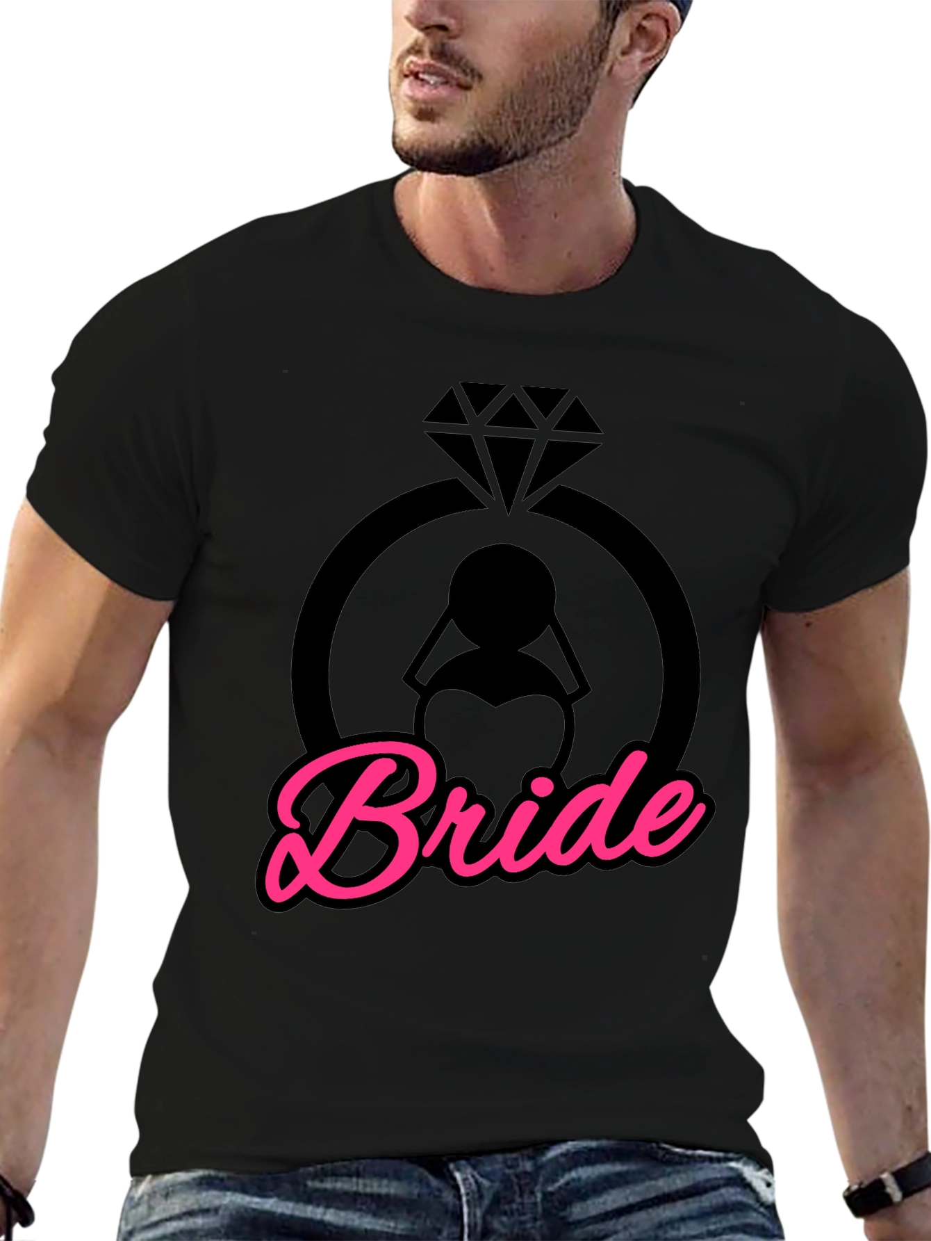 Bride T-Shirt - Diamond Ring Design