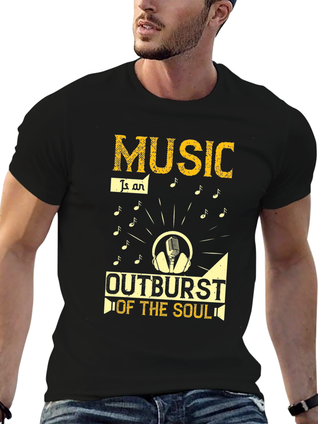 Music is an Outburst of the Soul Graphic T-Shirt
