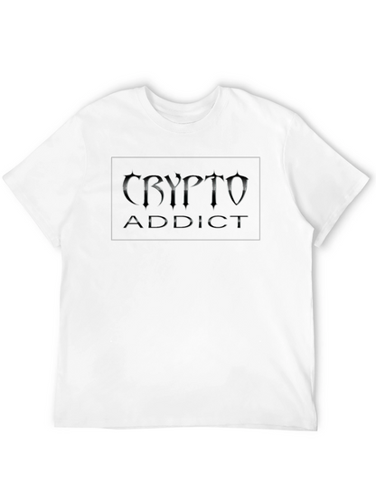 Crypto Addict Black T-Shirt - Bitcoin Fan Apparel