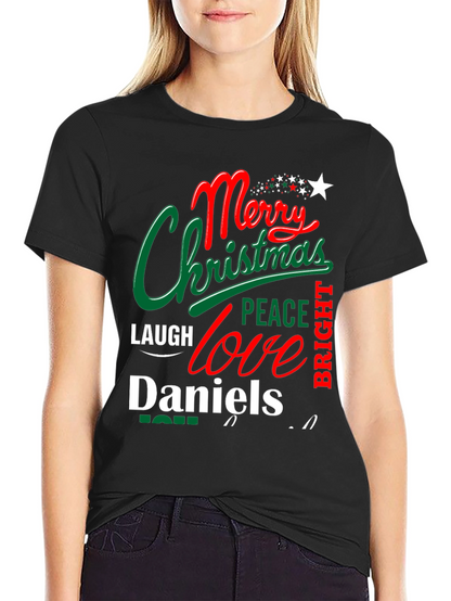 Merry Christmas Personalized T-Shirt