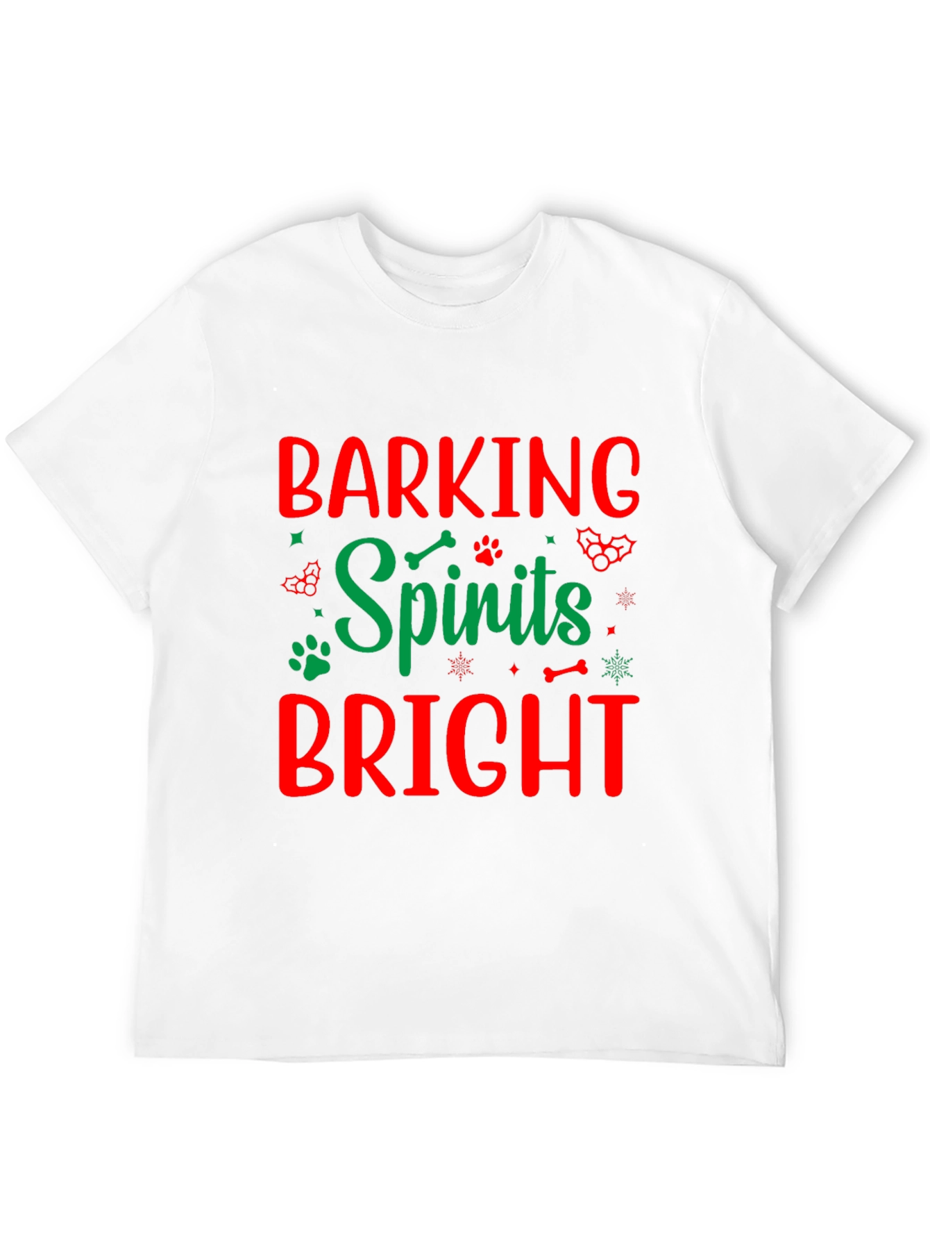 Barking Spirits Bright Holiday T-Shirt