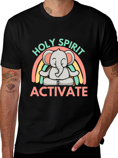 Holy Spirit Activate Elephant Rainbow T-Shirt