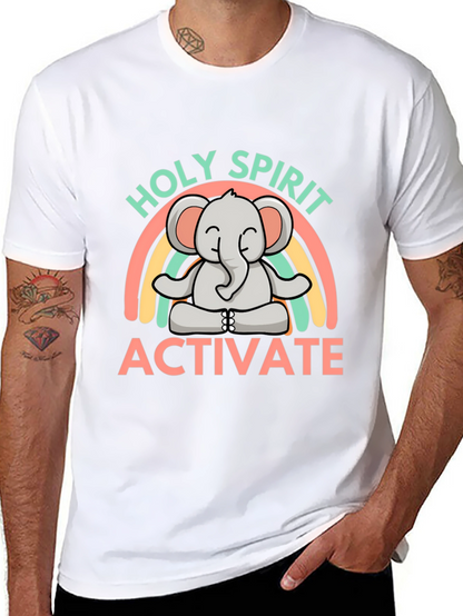 Holy Spirit Activate Elephant Rainbow T-Shirt