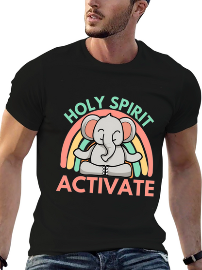 Holy Spirit Activate Elephant Rainbow T-Shirt