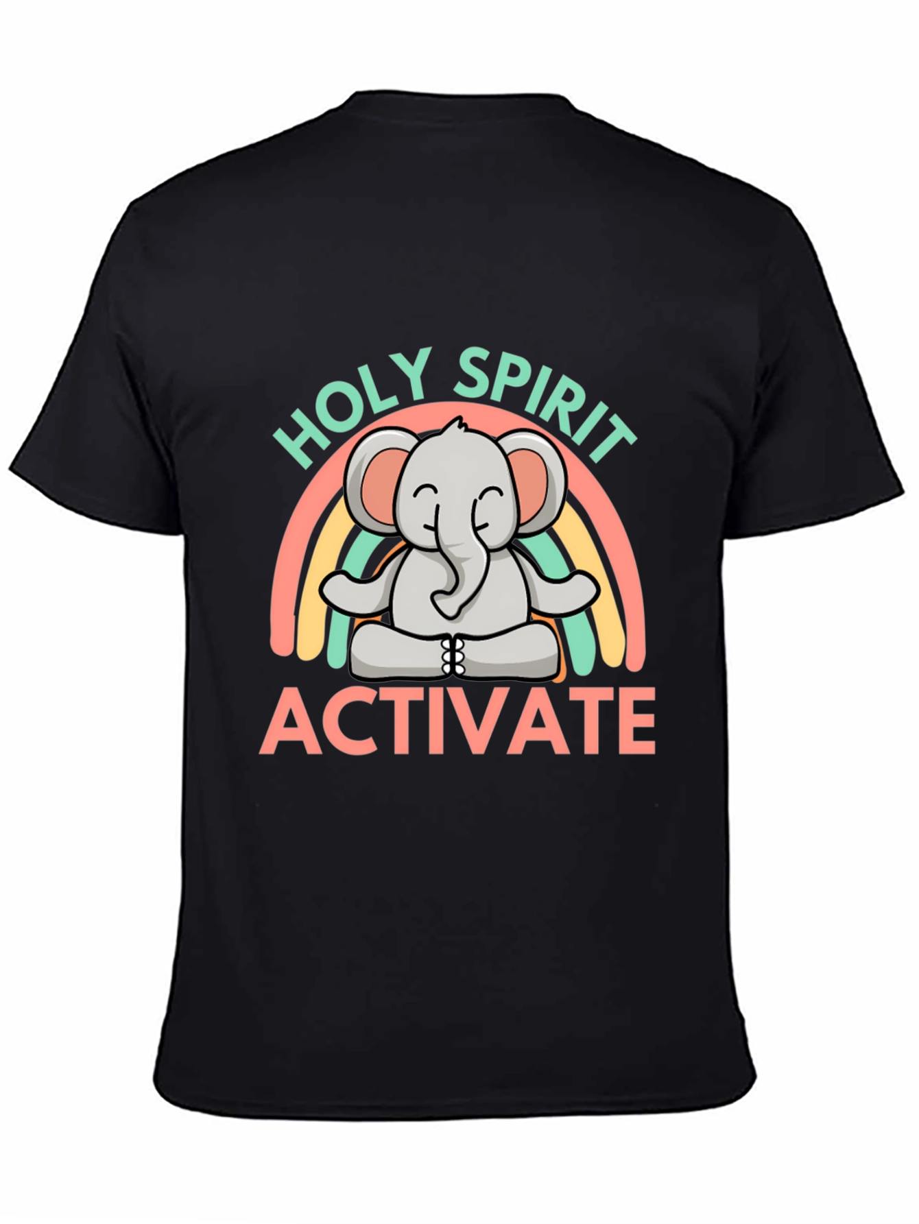 Holy Spirit Activate Elephant Rainbow T-Shirt