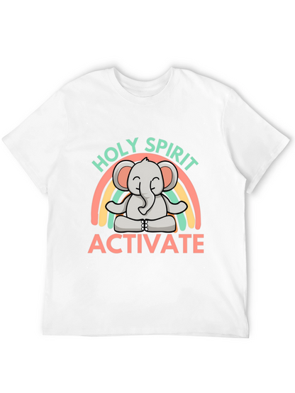 Holy Spirit Activate Elephant Rainbow T-Shirt