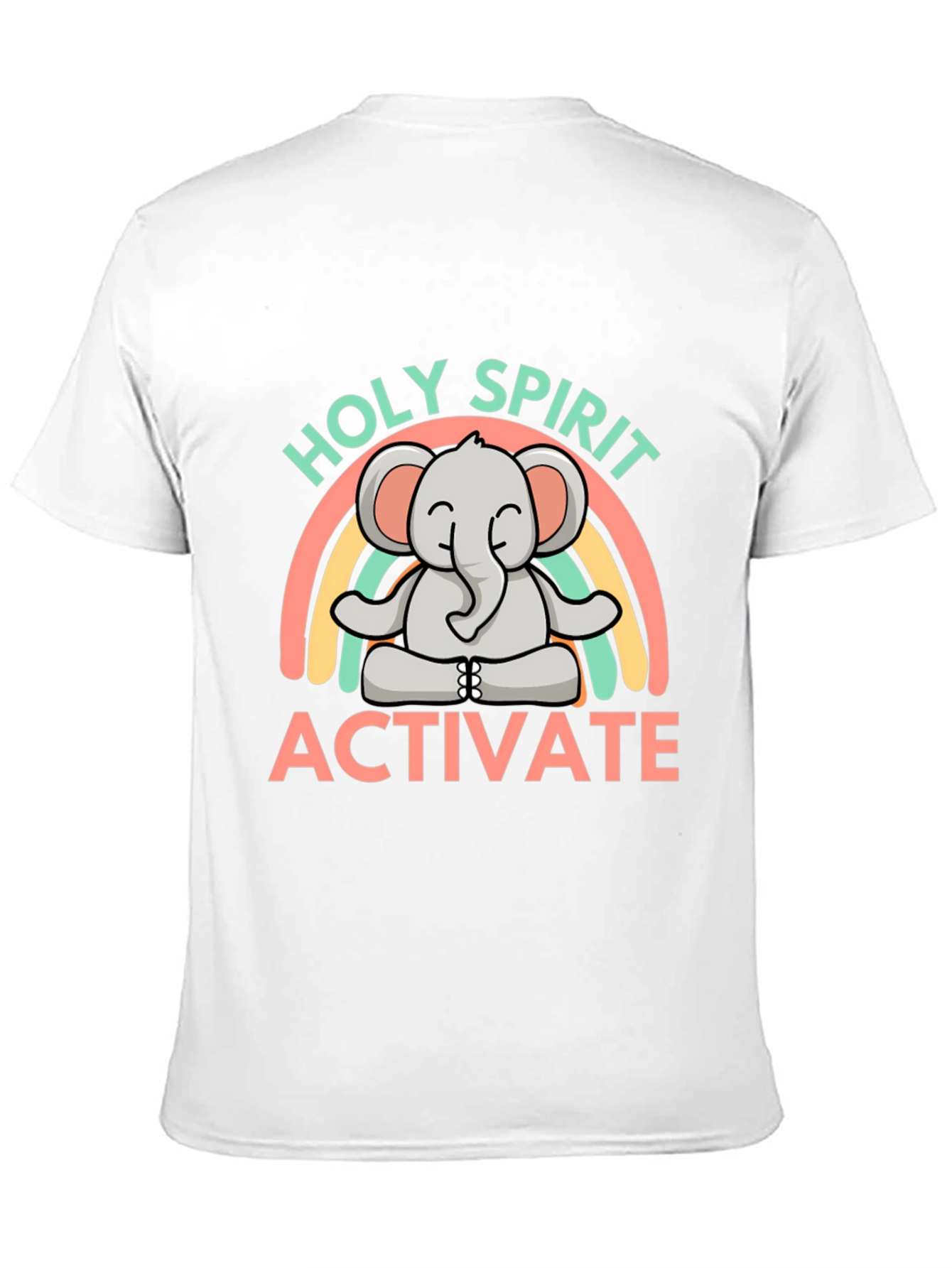 Holy Spirit Activate Elephant Rainbow T-Shirt