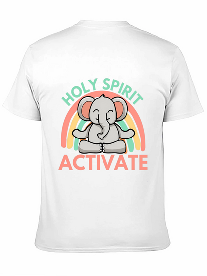 Holy Spirit Activate Elephant Rainbow T-Shirt