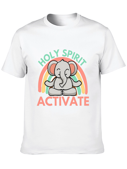Holy Spirit Activate Elephant Rainbow T-Shirt