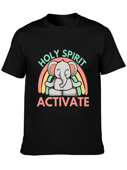 Holy Spirit Activate Elephant Rainbow T-Shirt