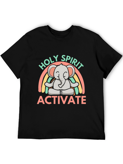 Holy Spirit Activate Elephant Rainbow T-Shirt