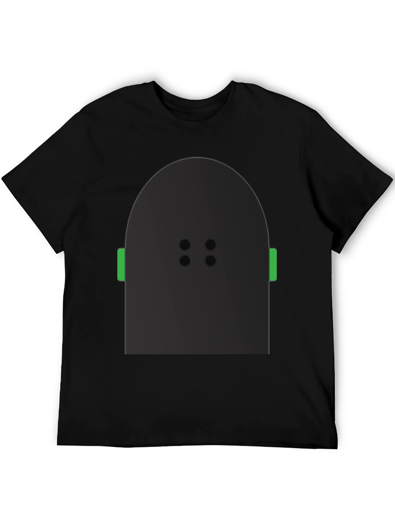 Abstract Character Graphic Black T-Shirt