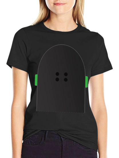 Abstract Character Graphic Black T-Shirt