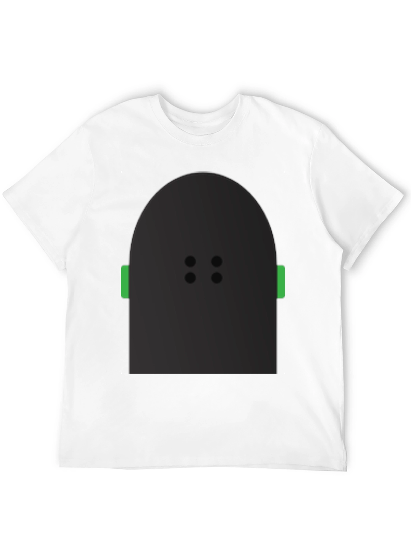 Abstract Character Graphic Black T-Shirt