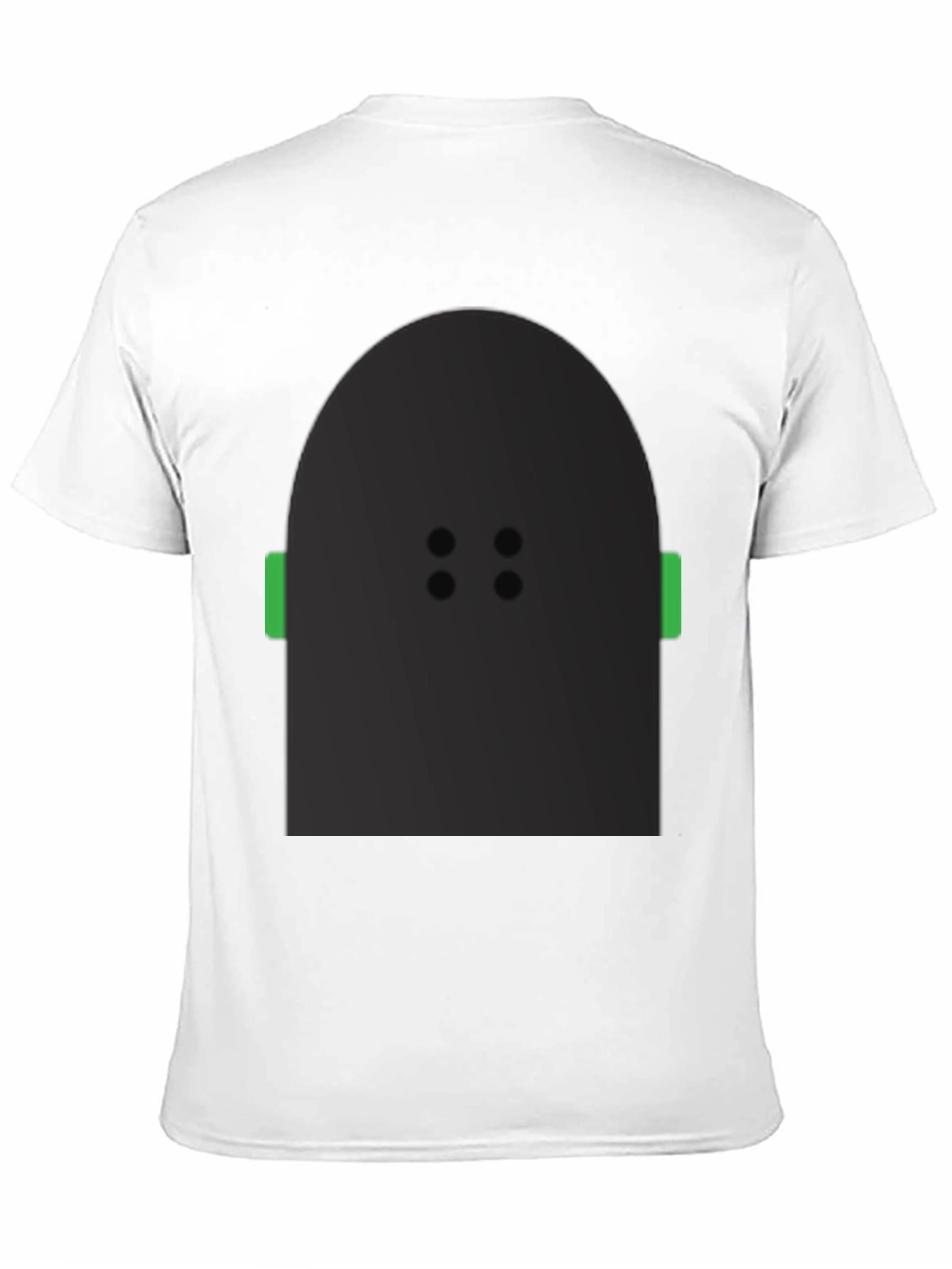 Abstract Character Graphic Black T-Shirt
