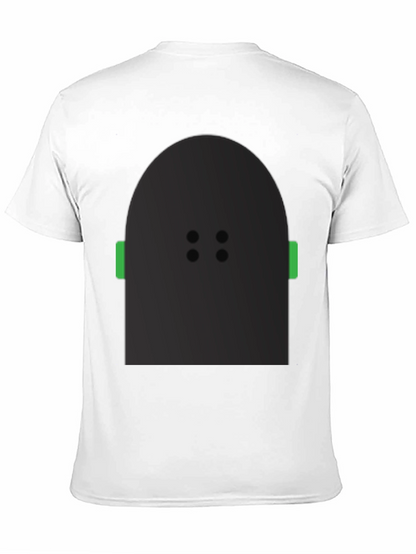 Abstract Character Graphic Black T-Shirt