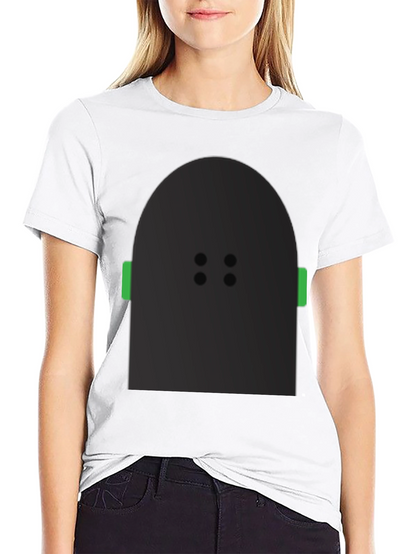 Abstract Character Graphic Black T-Shirt
