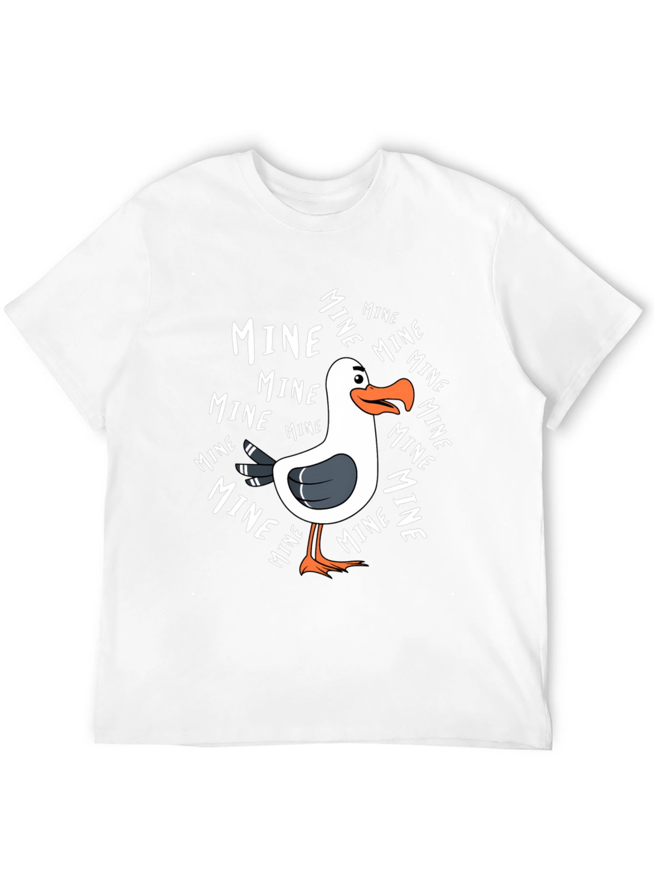Mine! Seagull Graphic Tee - Novelty T-Shirt