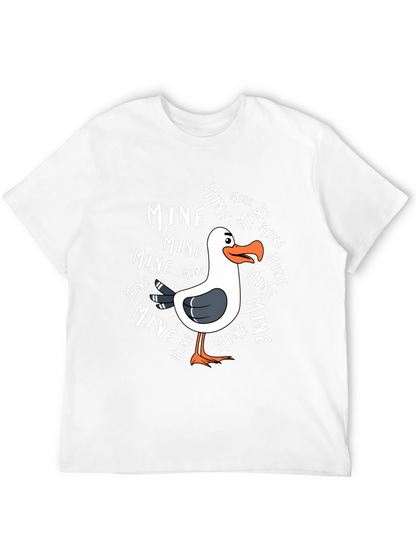 Mine! Seagull Graphic Tee - Novelty T-Shirt