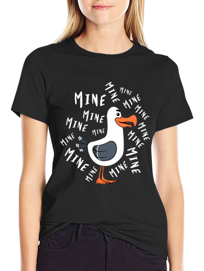 Mine! Seagull Graphic Tee - Novelty T-Shirt