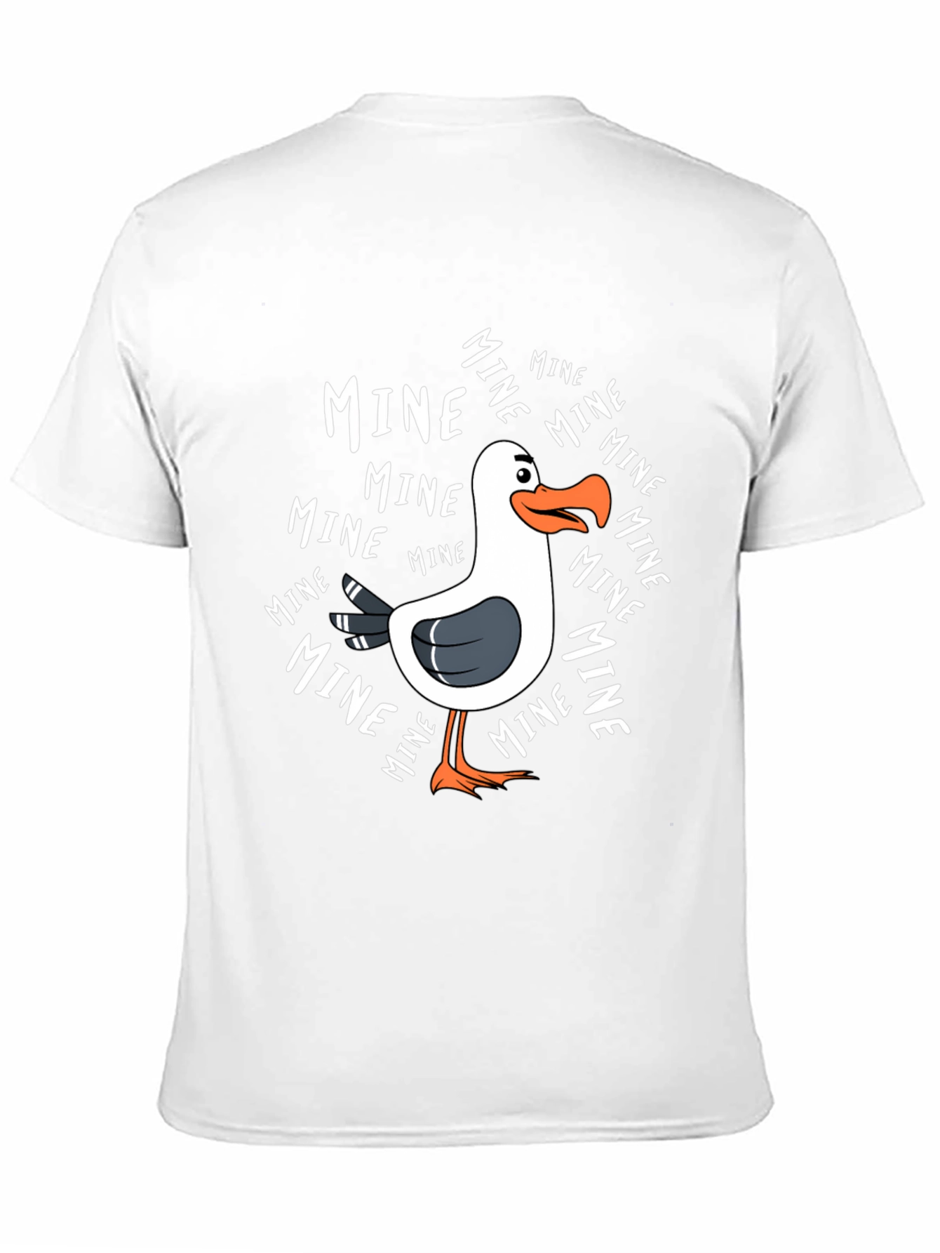 Mine! Seagull Graphic Tee - Novelty T-Shirt