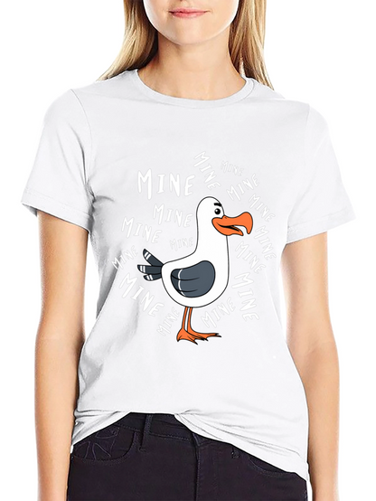 Mine! Seagull Graphic Tee - Novelty T-Shirt