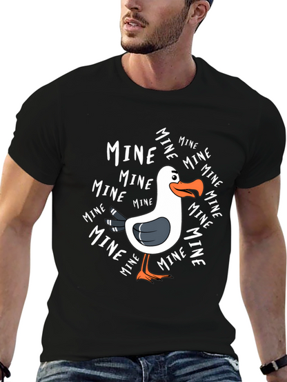 Mine! Seagull Graphic Tee - Novelty T-Shirt