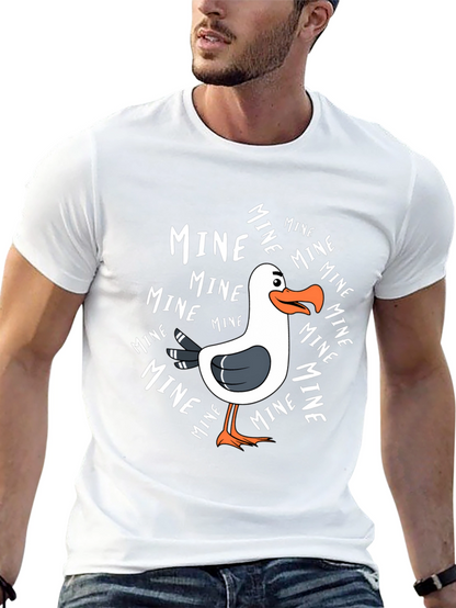Mine! Seagull Graphic Tee - Novelty T-Shirt