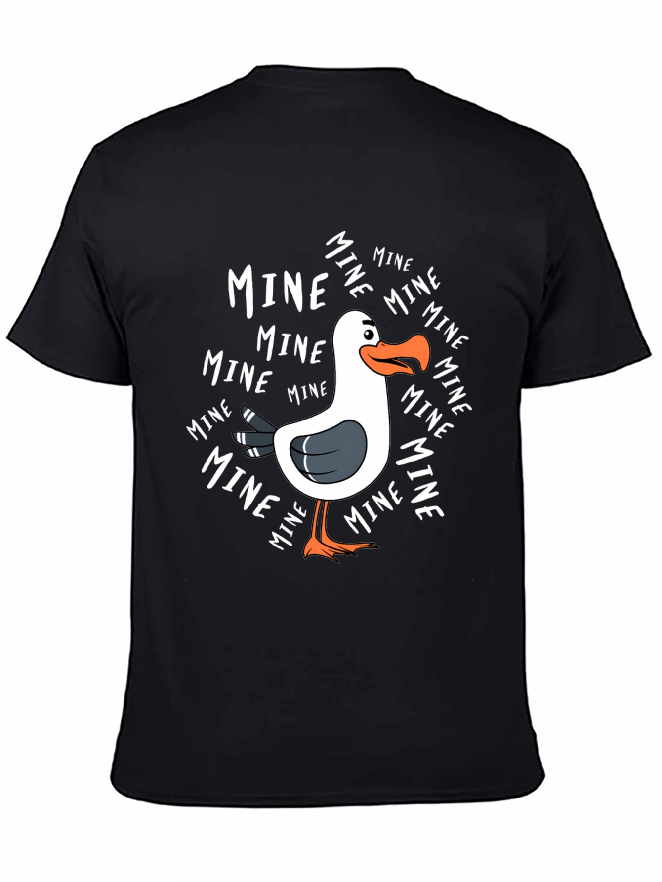 Mine! Seagull Graphic Tee - Novelty T-Shirt