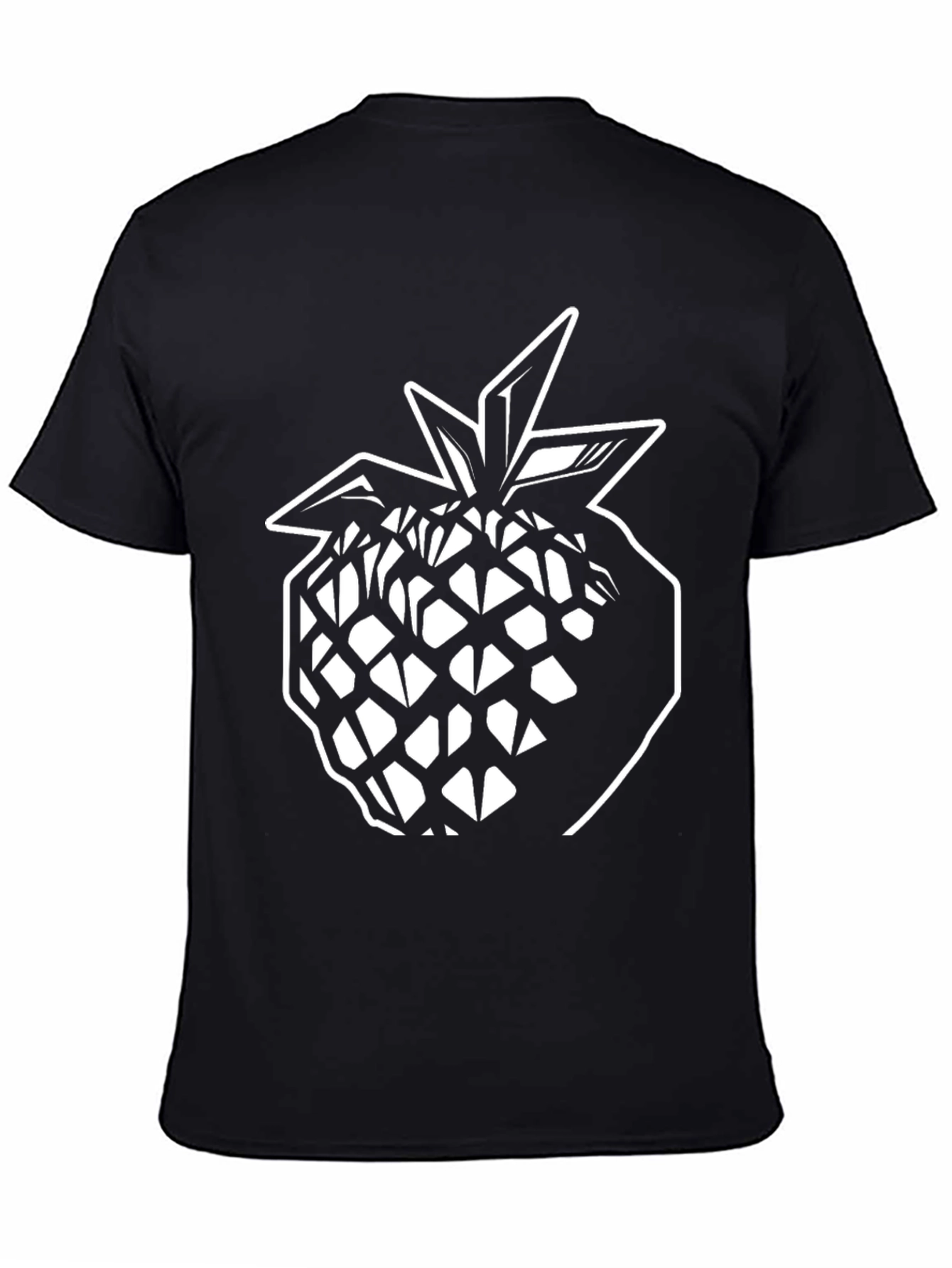 Black Pineapple Graphic Tee - Modern Style