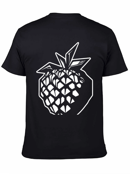 Black Pineapple Graphic Tee - Modern Style