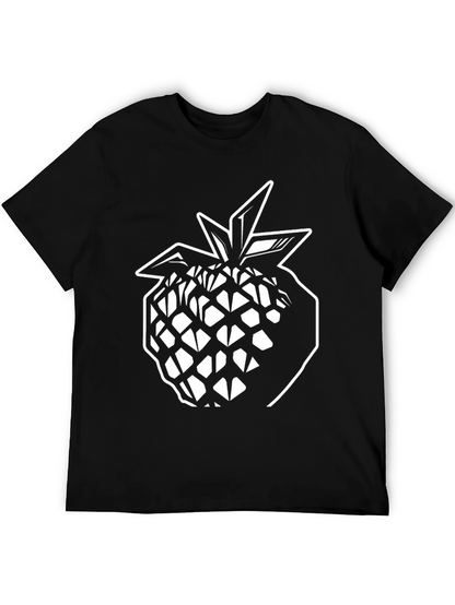 Black Pineapple Graphic Tee - Modern Style