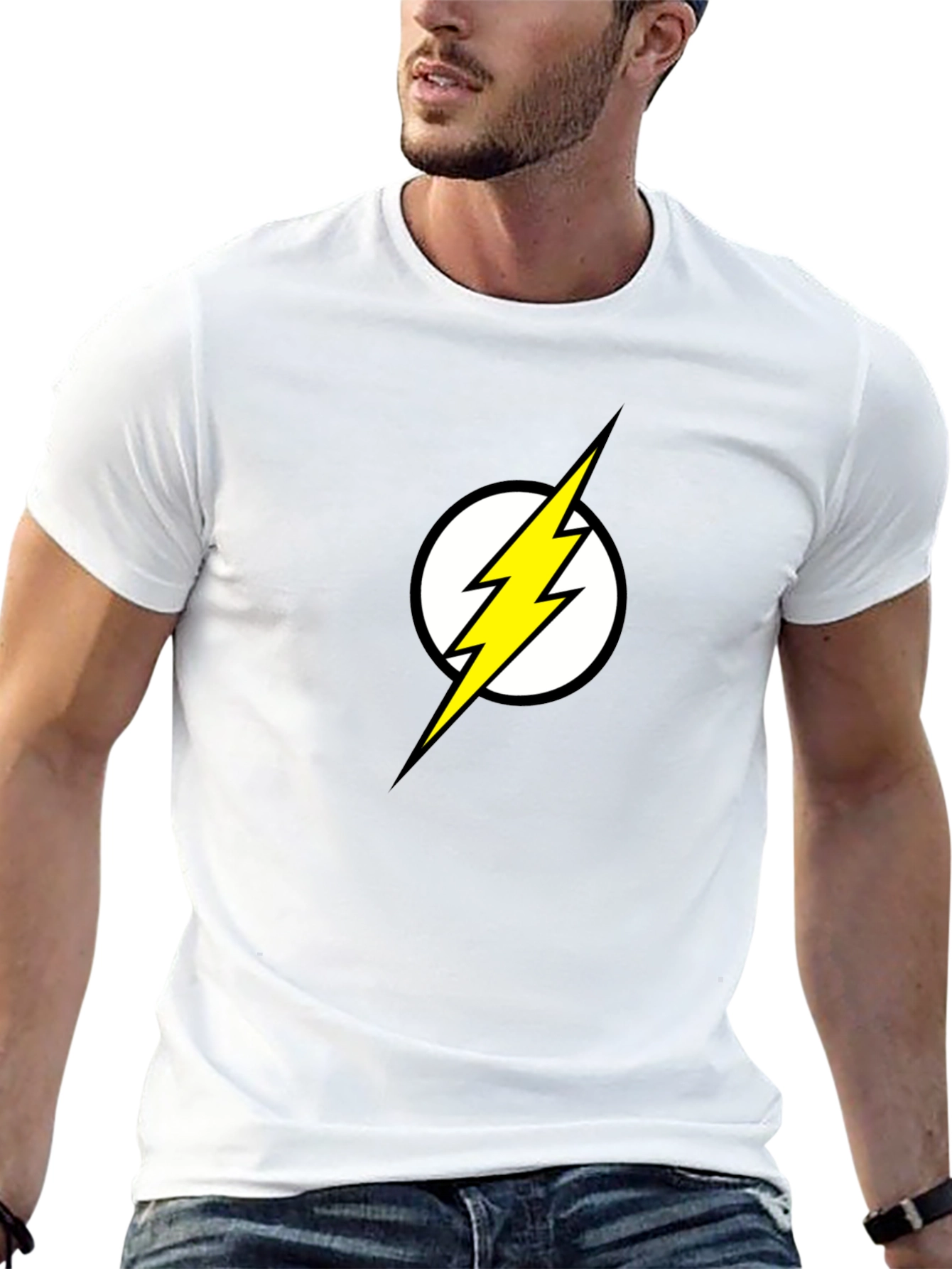 Flash Logo Graphic T-Shirt - Black