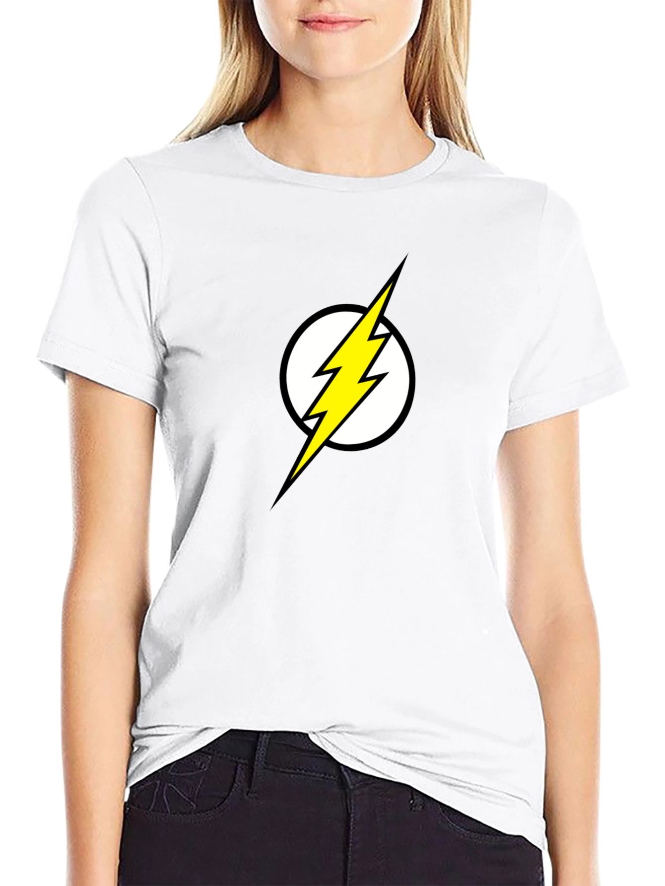 Flash Logo Graphic T-Shirt - Black