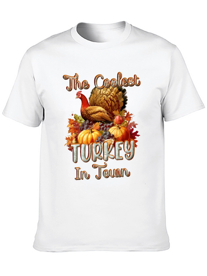 Coolest Turkey in Town Graphic T-Shirt