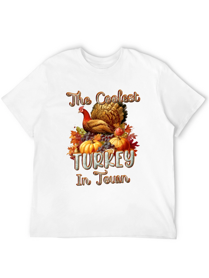 Coolest Turkey in Town Graphic T-Shirt