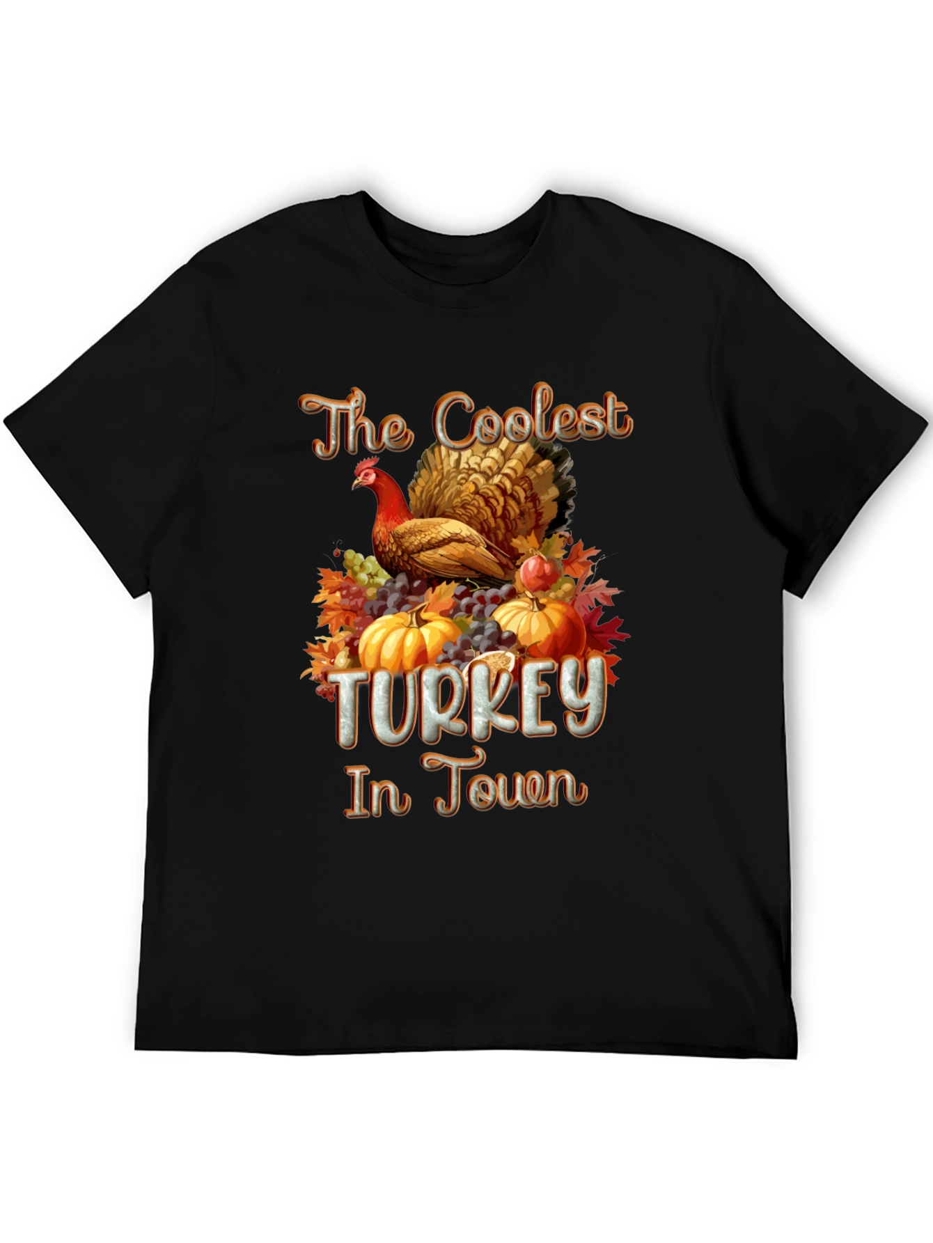 Coolest Turkey in Town Graphic T-Shirt