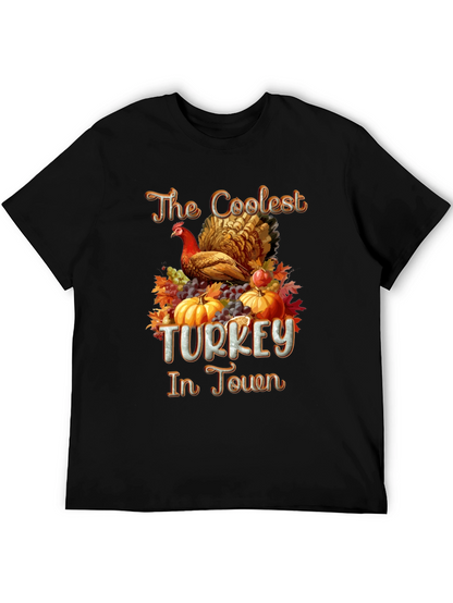 Coolest Turkey in Town Graphic T-Shirt