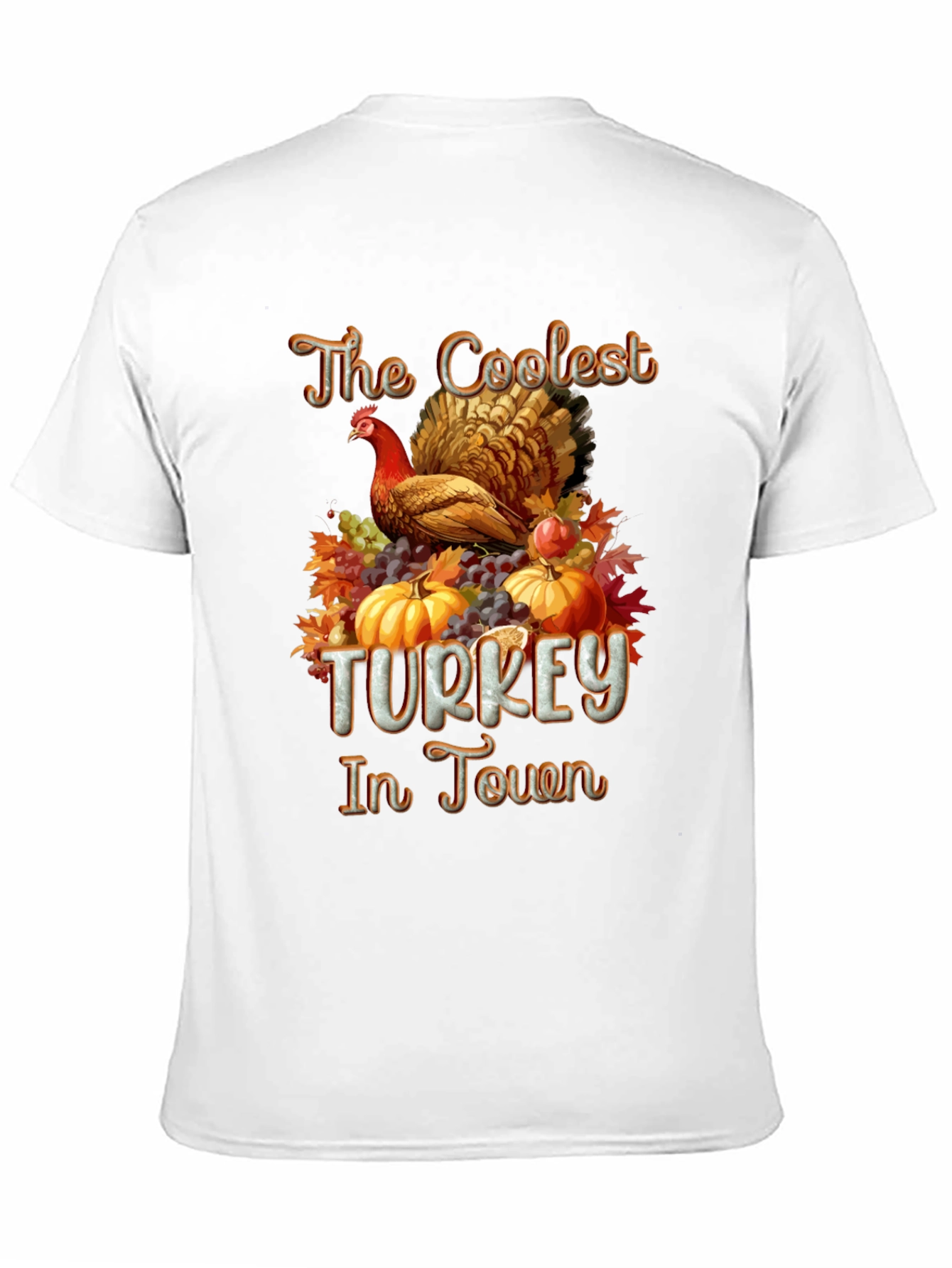 Coolest Turkey in Town Graphic T-Shirt
